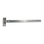 Cranked Hook & Band Hinges - Galvanized Silver (pair)