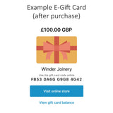 Winder Joinery E-Gift Card