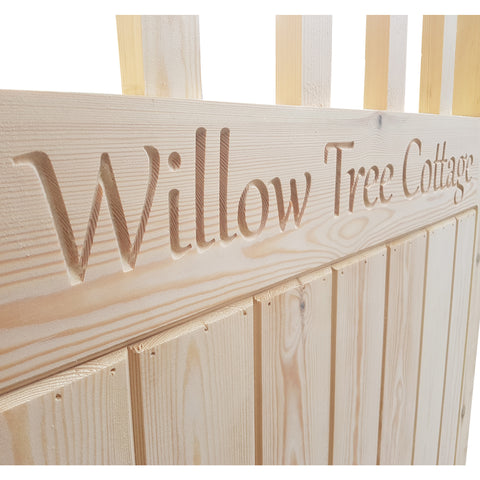 Custom CNC Gate Carvings