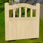 Wooden Garden Gate - Arch Top Cottage Design