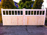 Wooden Garden Gate - Straight Cottage Driveway Design