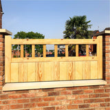 Wooden Fence Panel - Straight Cottage Design