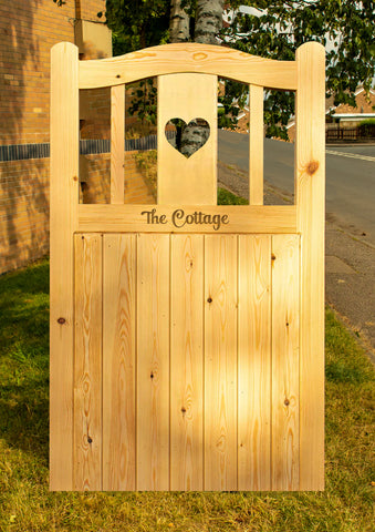 Wooden Garden Gate - Laxey-Archedtop Hybrid Side Gate