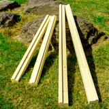 Pair of 95 mm x 60 mm Redwood Gate Posts for Side gates