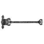 Tudor Ornate Coronate Hinges. Black Iron TC415