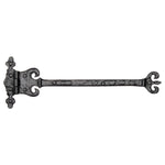 Tudor Ornate Coronate Hinges. Black Iron TC415