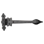 Tudor Leaf Hinges Black Iron TC420