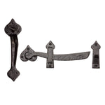 Tudor Gate Latch Black Iron TC567