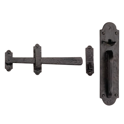 Tudor Gate Latch Black Iron TC569