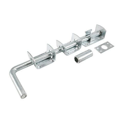 Floor Bolt - Galvanised Silver and Epoxy Black