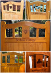 Wooden Garden Gate - Laxey Archtop Hybrid Cottage Design