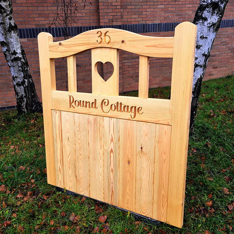 Wooden Garden Gate - Laxey Archtop Hybrid Cottage Design