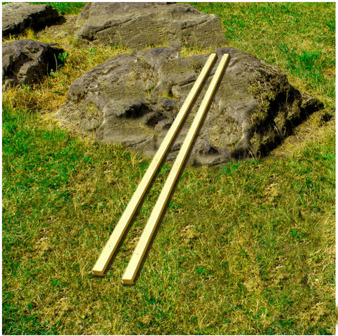 Pair of 45 mm x 30 mm Redwood "Post latts"