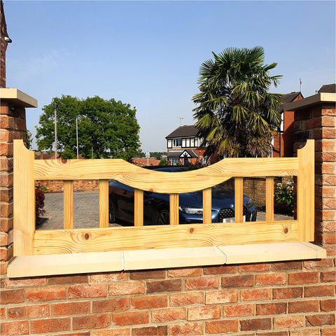 Wooden Fence Panel Wall Topper - Elmhirst Cottage Design