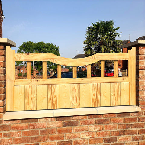 Wooden Fence Panel - Elmhirst Cottage Design