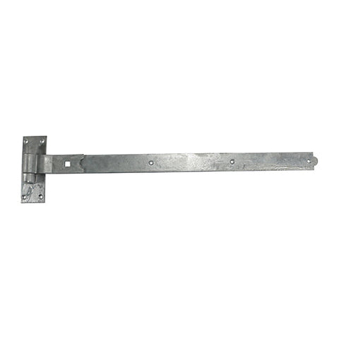 Cranked Hook & Band Hinges - Galvanized Silver (pair)